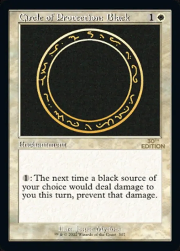 Circle of Protection: Black (Retro) [30th Anniversary Edition]