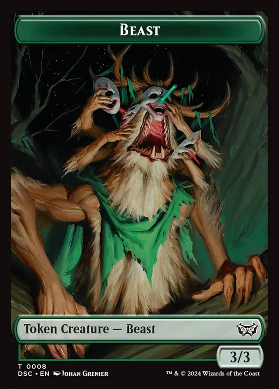 Beast [Duskmourn Commander Tokens]