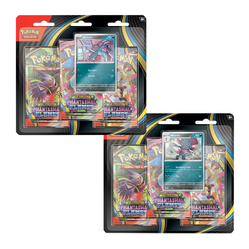 Pokémon - Mega Evolution 02 Phantasmal Flames- 3-Booster Bliste - Ingles