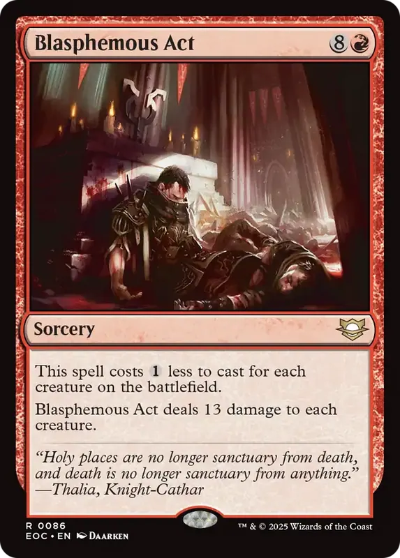 Blasphemous Act [Edge of Eternities Commander]