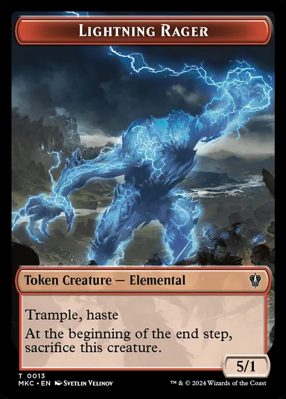 Lightning Rager [Murders at Karlov Manor Commander Tokens]