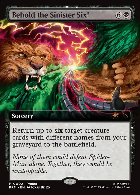 Behold the Sinister Six! [URL/Convention Promos]