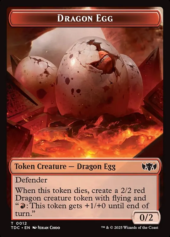Dragon Egg [Tarkir: Dragonstorm Commander Tokens]