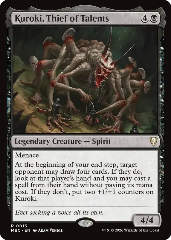 Kuroki, Thief of Talents [Mystery Booster: Commander Edition]