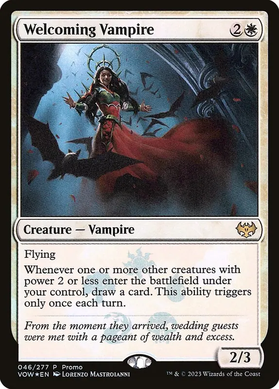 Welcoming Vampire [Innistrad: Crimson Vow Promos]