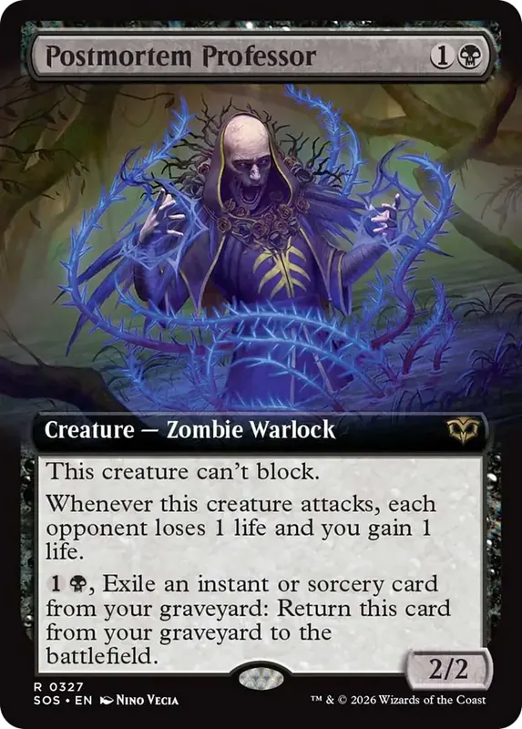 Postmortem Professor (Extended Art) [Secrets of Strixhaven]