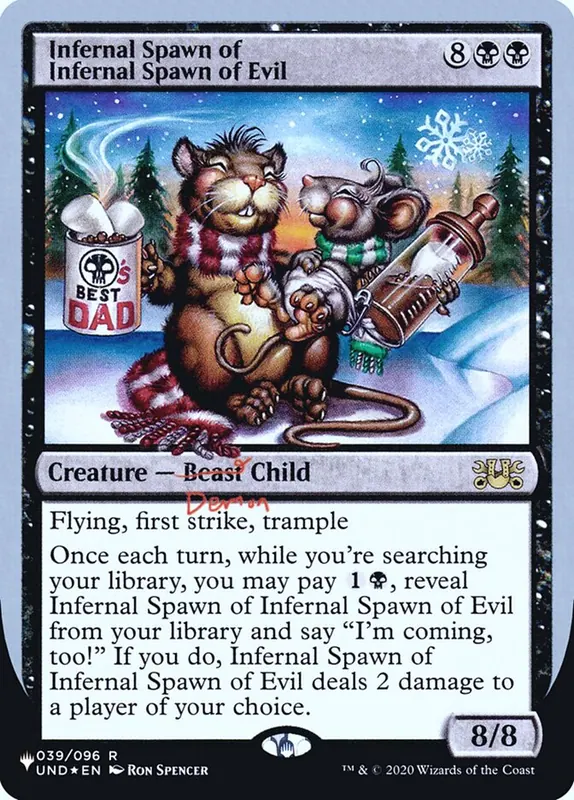 Infernal Spawn of Infernal Spawn of Evil [The List (Unfinity Foil Edition)]