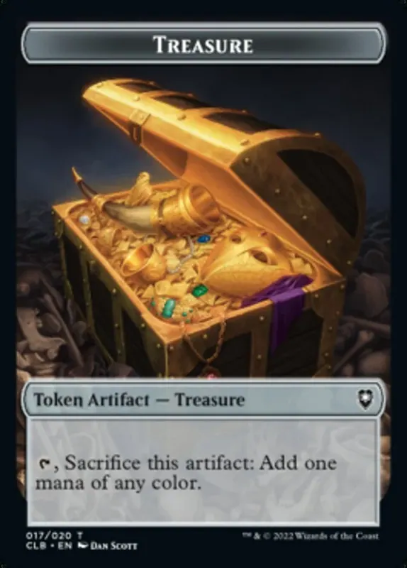 Treasure // Ox Double-Sided Token [Commander Legends: Battle for Baldur's Gate Tokens]