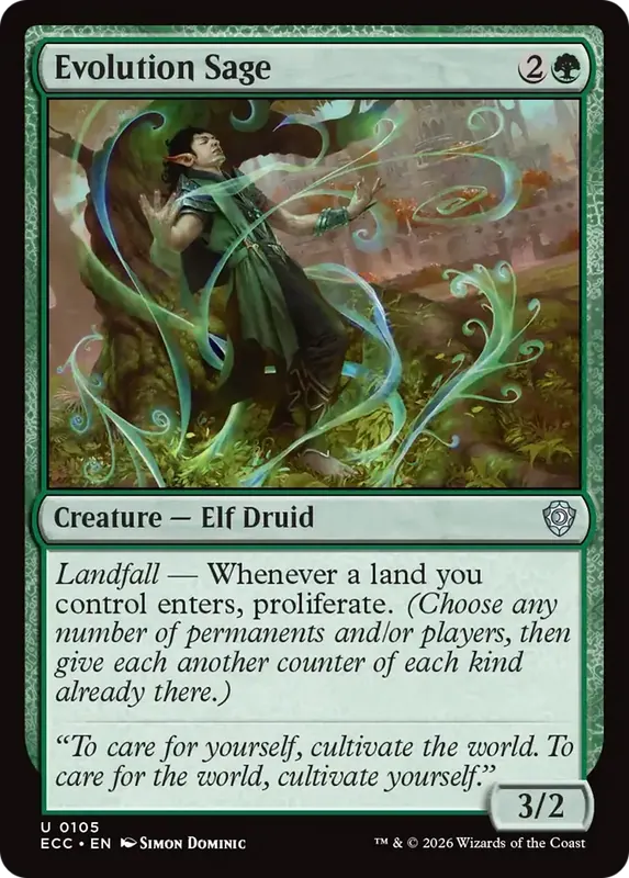 Evolution Sage [Lorwyn Eclipsed Commander]
