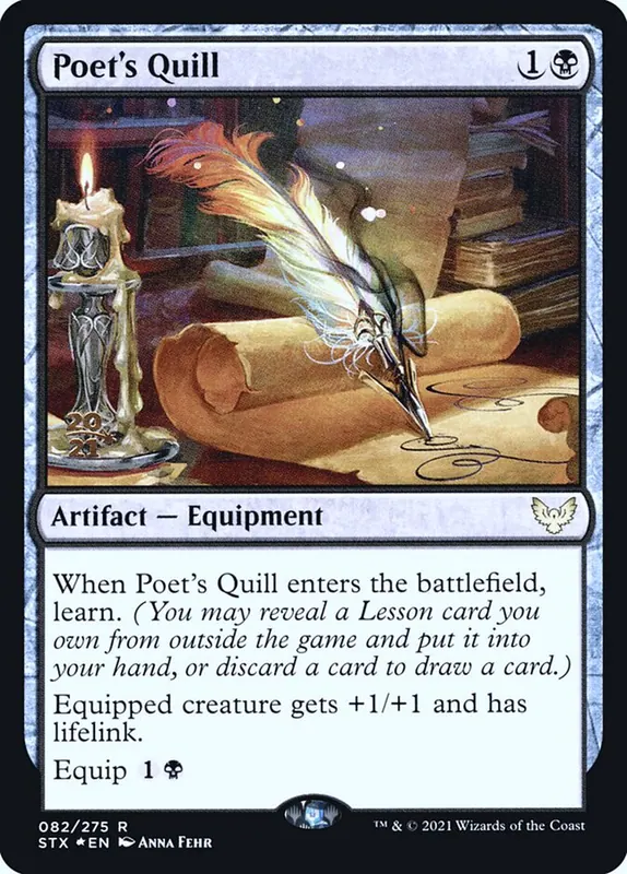 Poet's Quill [Strixhaven: School of Mages Promos]