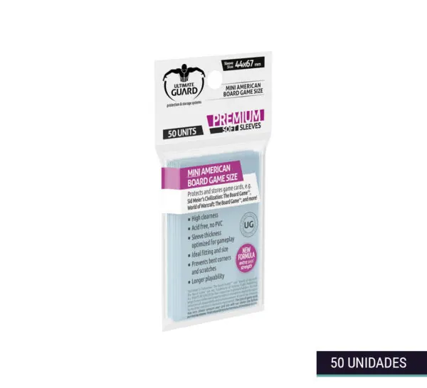 PROTECTORES MINI AMERICAN 44X67MM PREMIUM