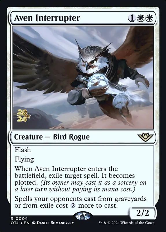 Aven Interrupter [Outlaws of Thunder Junction Promos]