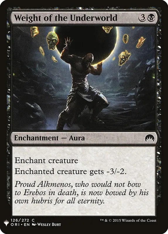 Weight of the Underworld [The List]