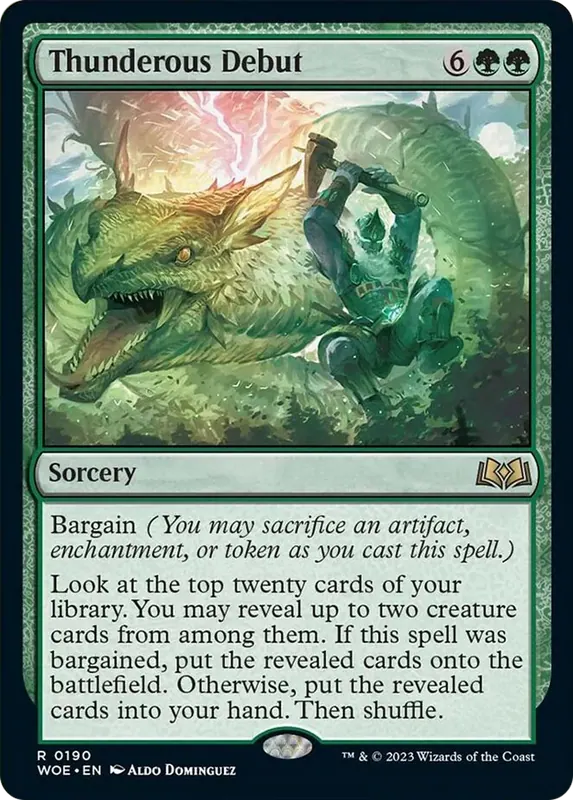 Thunderous Debut [Wilds of Eldraine] - Español