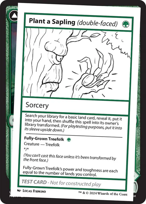 Plant a Sapling // Fully-Grown Treefolk [Mystery Booster 2]