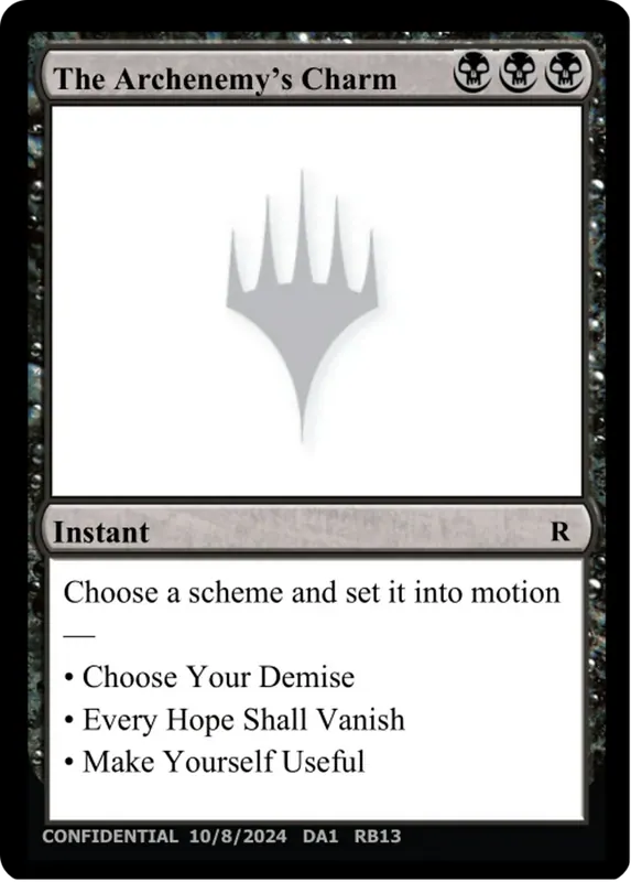 The Archenemy's Charm [Unknown Event]