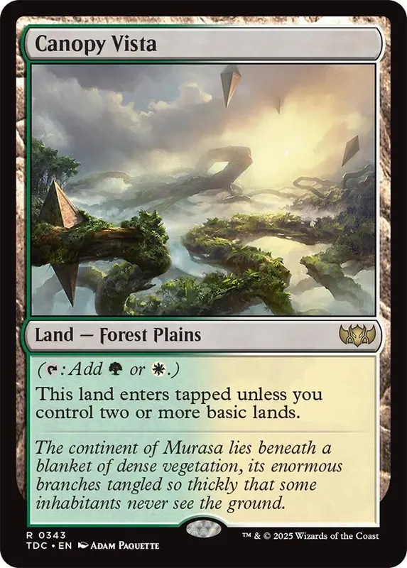 Canopy Vista [Tarkir: Dragonstorm Commander]