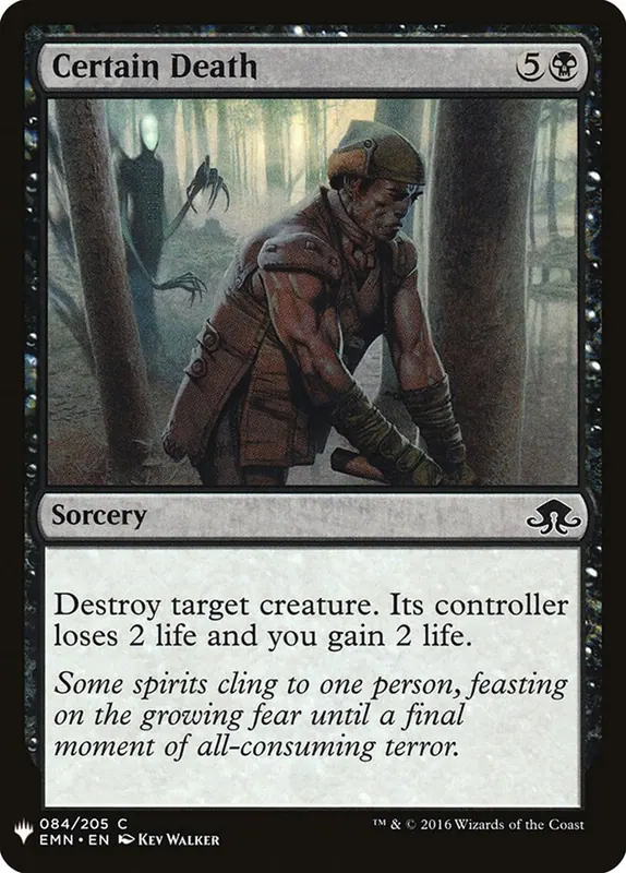 Certain Death [The List]