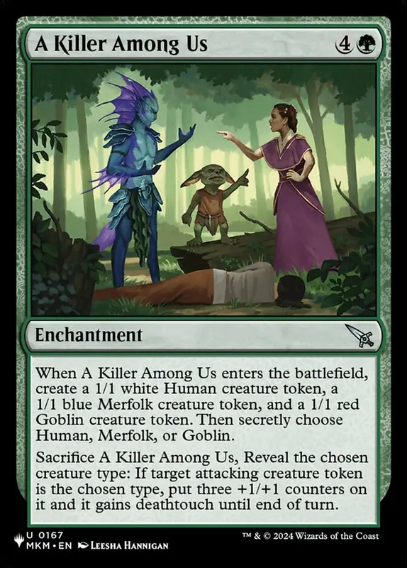 A Killer Among Us [The List]