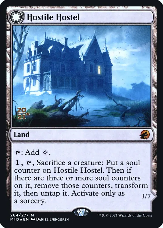 Hostile Hostel // Creeping Inn [Innistrad: Midnight Hunt Promos]