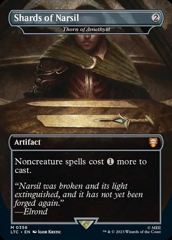 Thorn of Amethyst - Shards of Narsil (Borderless) [The Lord of the Rings: Tales of Middle-Earth Commander]