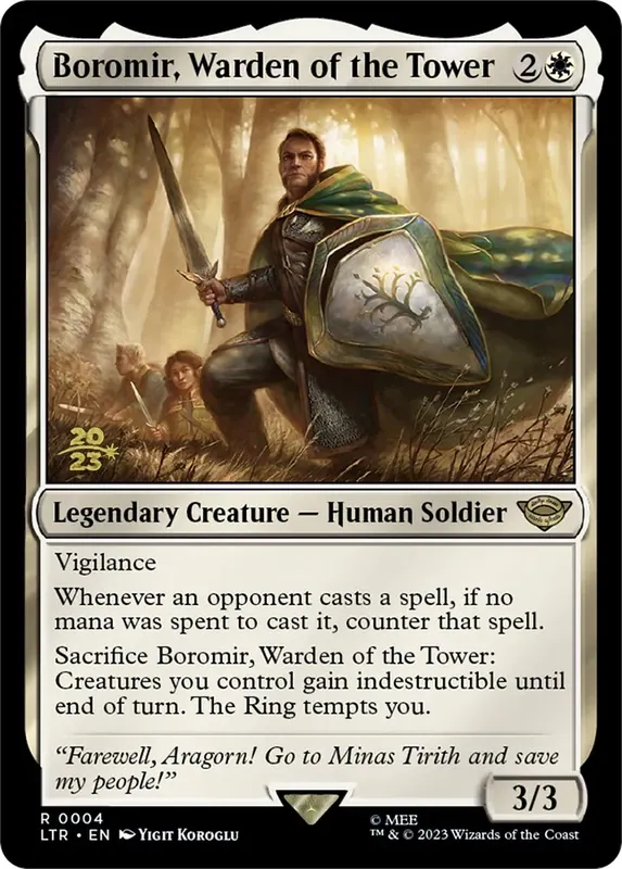 Boromir, Warden of the Tower [The Lord of the Rings: Tales of Middle-Earth Prerelease Promos] - Español