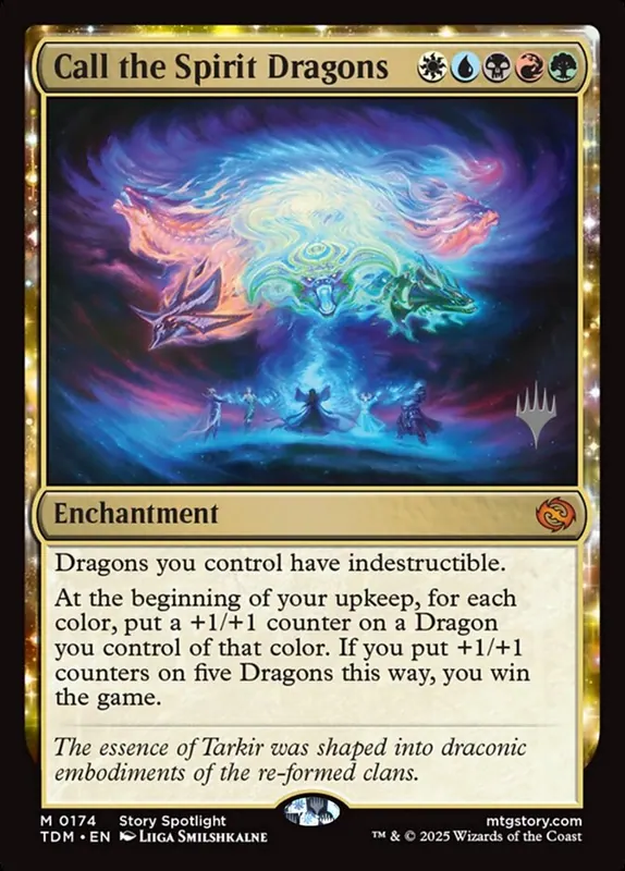 Call the Spirit Dragons [Tarkir: Dragonstorm Promos]