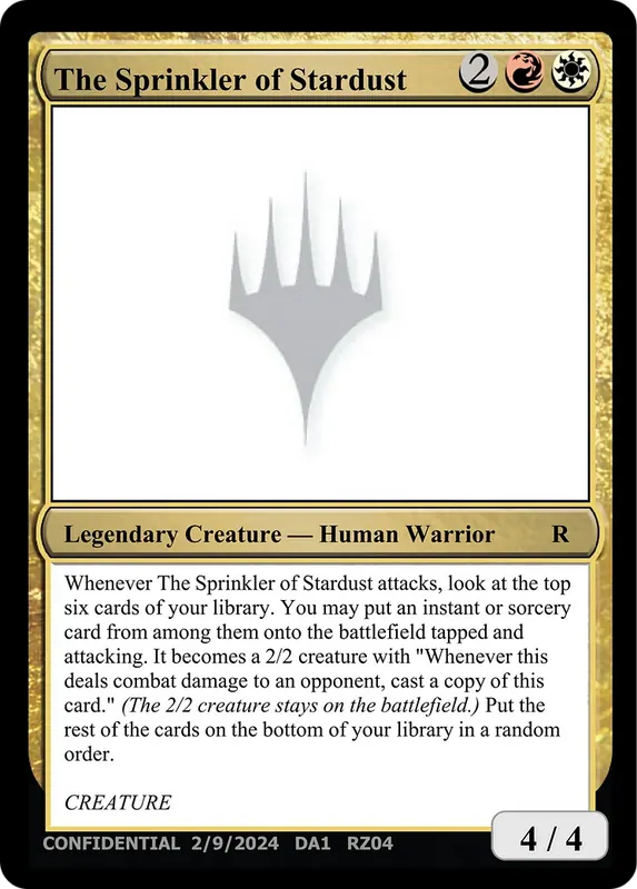 The Sprinkler of Stardust [Unknown Event]