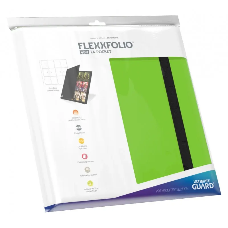 CARPETA QUADROW FLEXXFOLIO 24 POCKET LIGHT GREEN