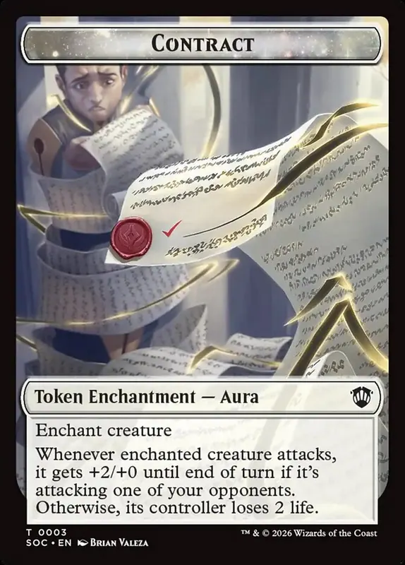 Contract [Secrets of Strixhaven Commander Tokens]