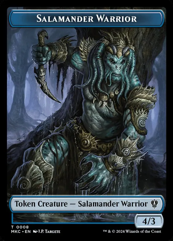 Salamander Warrior [Murders at Karlov Manor Commander Tokens]