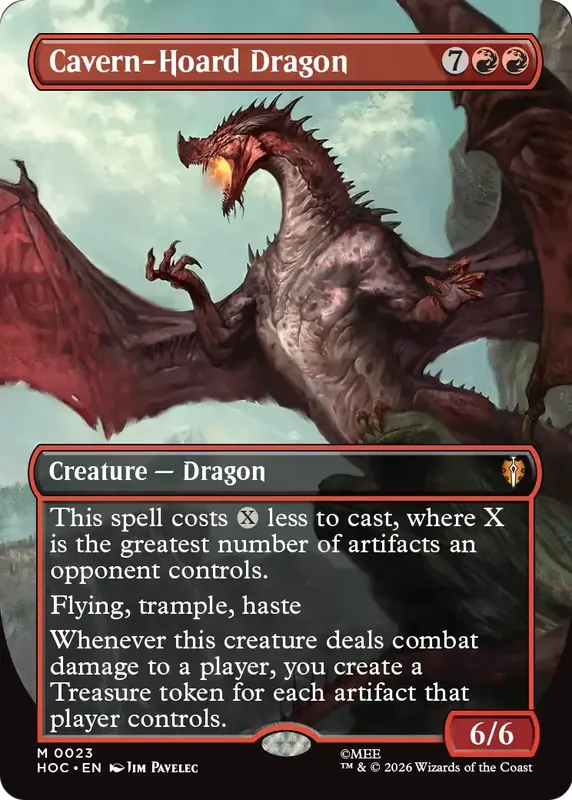 Cavern-Hoard Dragon (Borderless) [The Hobbit: Eternal-Legal]