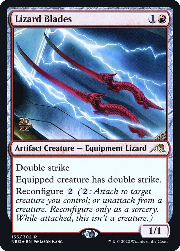 Lizard Blades [Kamigawa: Neon Dynasty Promos]