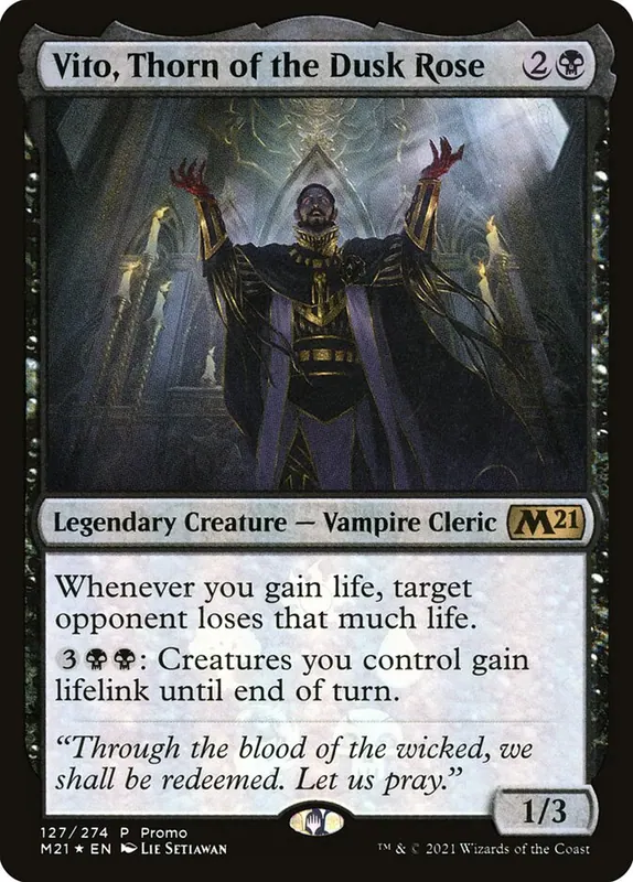 Vito, Thorn of the Dusk Rose [Core Set 2021 Promos]