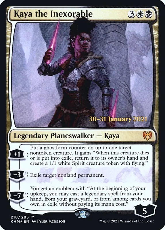 Kaya the Inexorable [Kaldheim Promos]