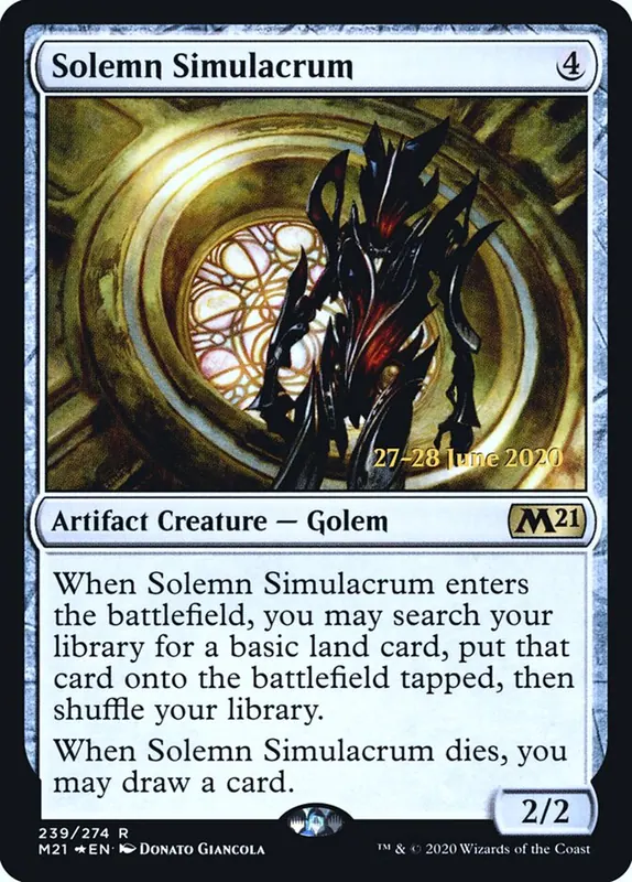 Solemn Simulacrum [Core Set 2021 Promos]