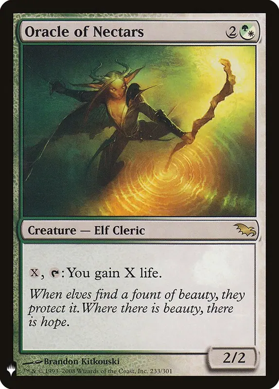 Oracle of Nectars [The List]