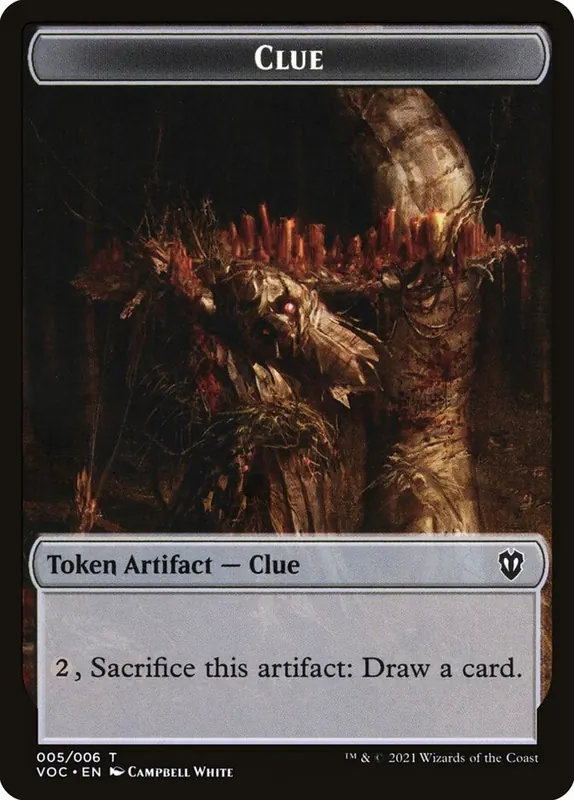 Clue [Crimson Vow Commander Tokens]