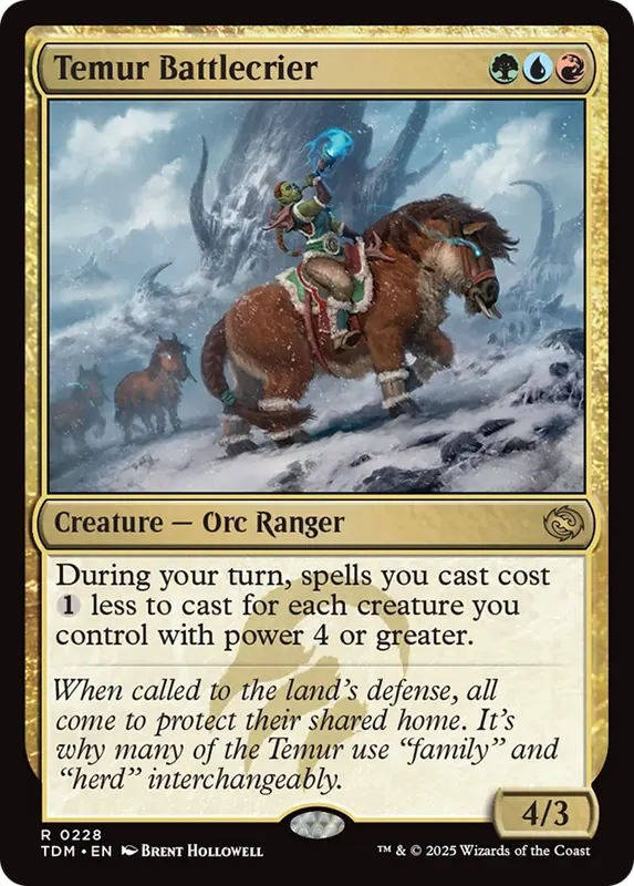 Temur Battlecrier - Español [Tarkir: Dragonstorm]