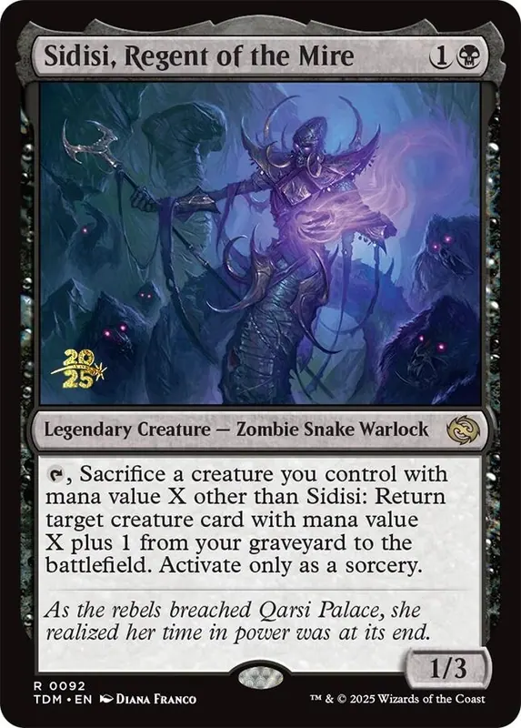Sidisi, Regent of the Mire - Español [Tarkir: Dragonstorm Prerelease Cards]