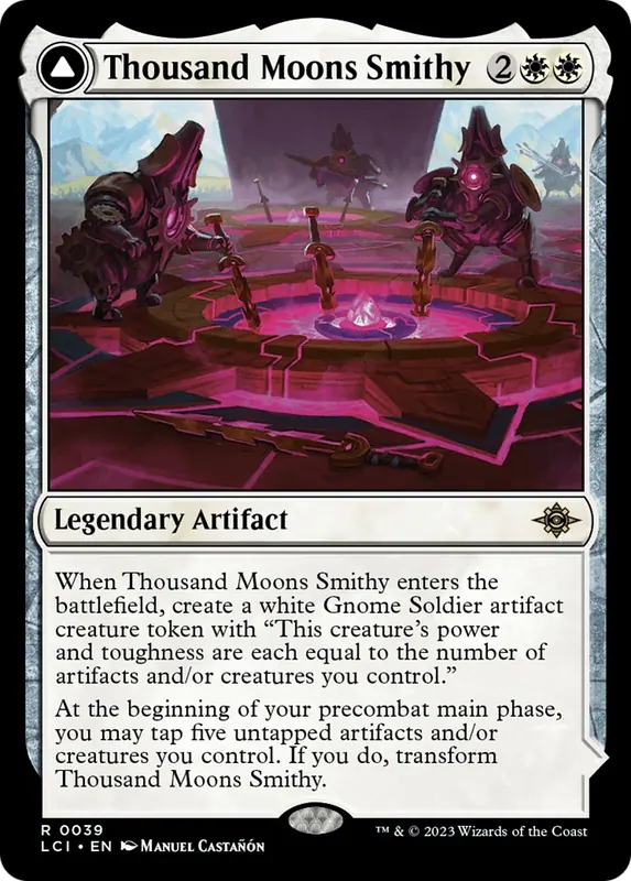 Thousand Moons Smithy // Barracks of the Thousand - Español [The Lost Caverns of Ixalan]