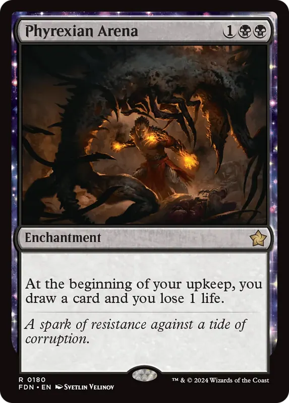 Phyrexian Arena [Foundations] - Español