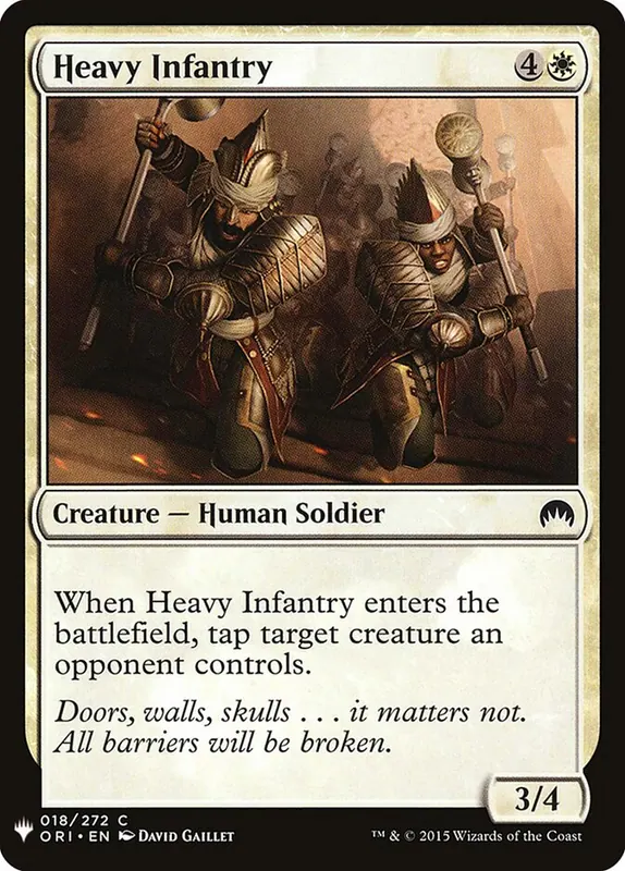 Heavy Infantry [The List]