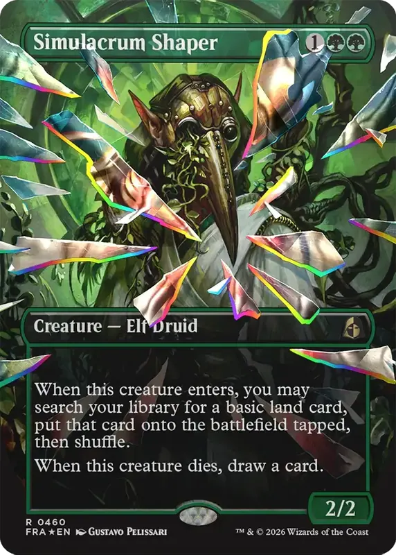 Simulacrum Shaper (Borderless) (Facet Foil) [Reality Fracture]