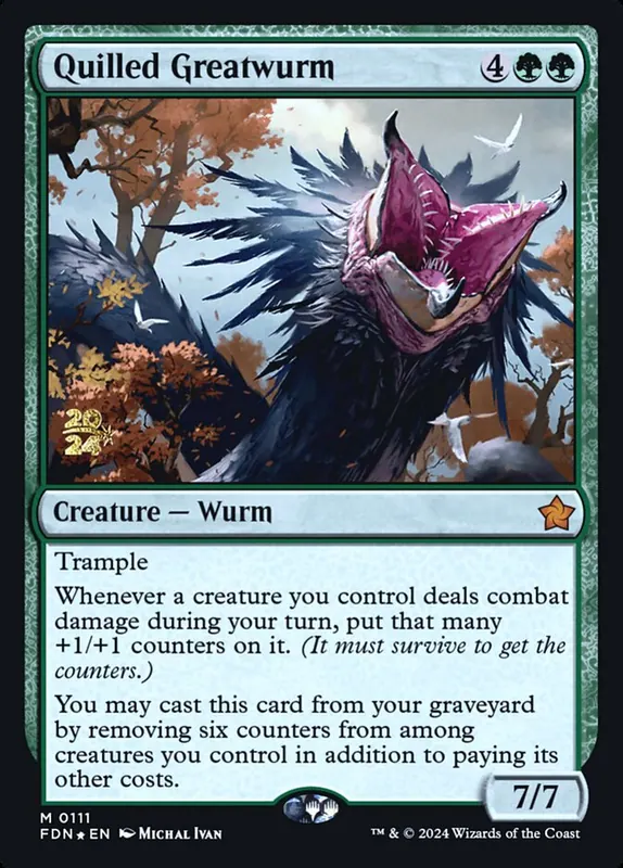 Quilled Greatwurm [Foundations Promos]
