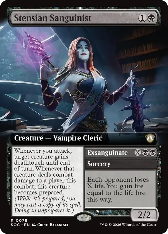 Stensian Sanguinist (Extended Art) [Secrets of Strixhaven Commander]