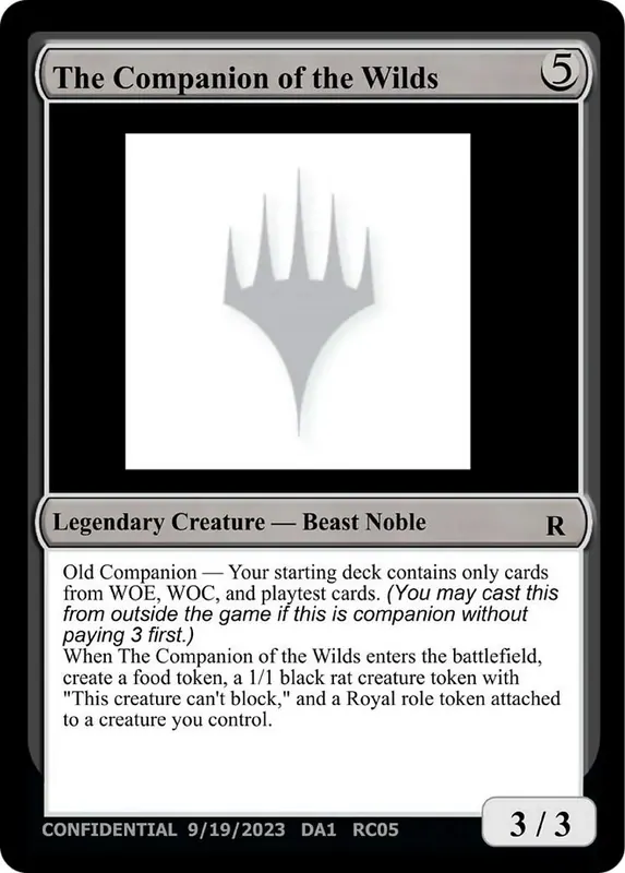 The Companion of the Wilds [Unknown Event]