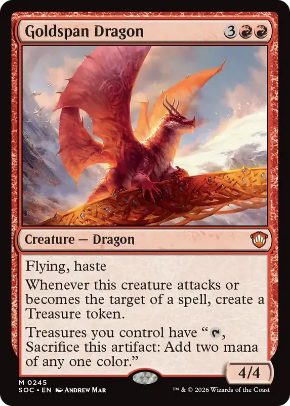 Goldspan Dragon [Secrets of Strixhaven Commander]