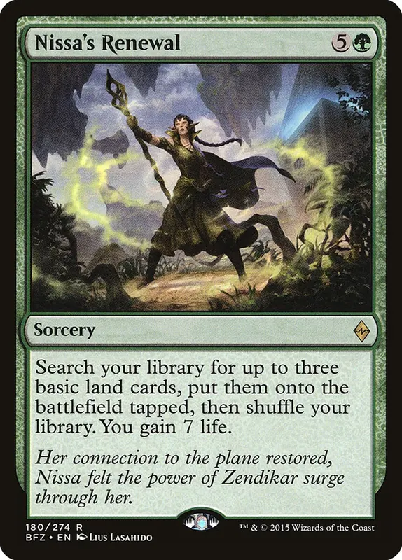 Nissa's Renewal - Español [Battle for Zendikar]