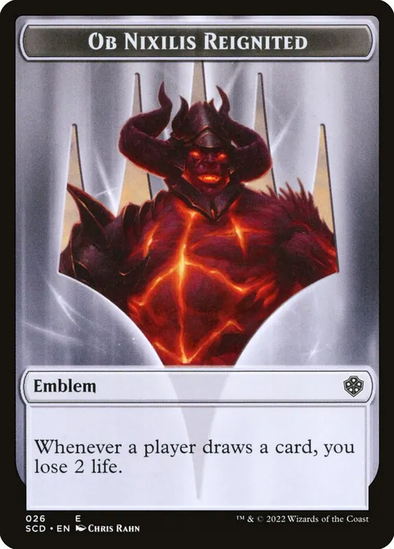Ob Nixilis Reignited Emblem [Starter Commander Deck Tokens]